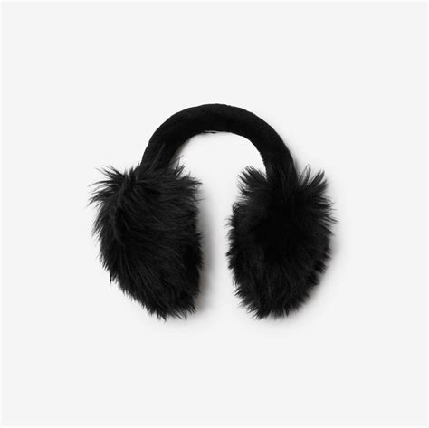 burberry black earmuffs